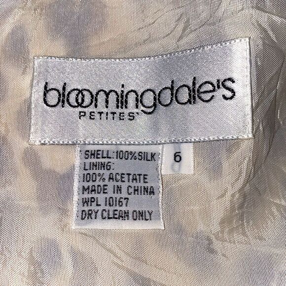 Bloomingdale's Petites Silk Animal Print Dress Size 6 - Picture 4 of 9